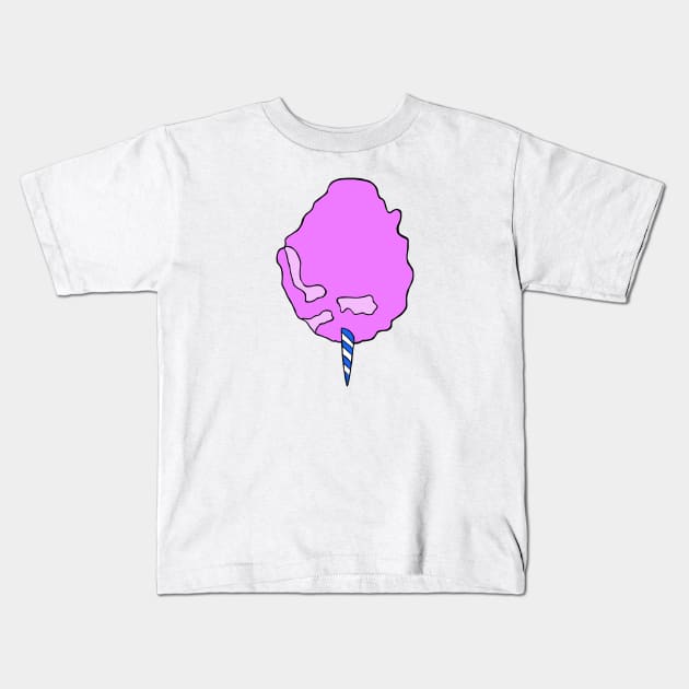 Pink cotton Candy Kids T-Shirt by shellTs